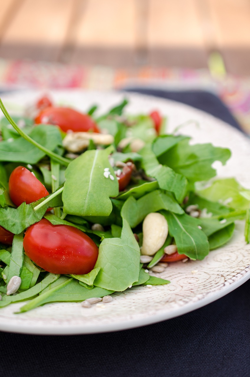 using arugula for salad on savor the southwest