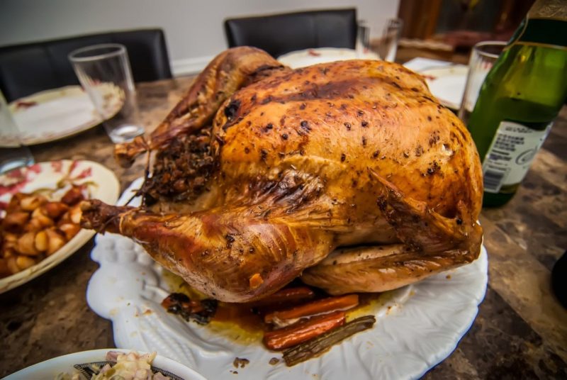 thanksgiving turkey nicely browned