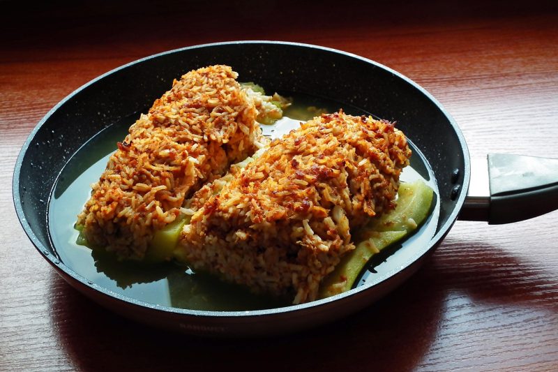 stuffed cooked zucchini