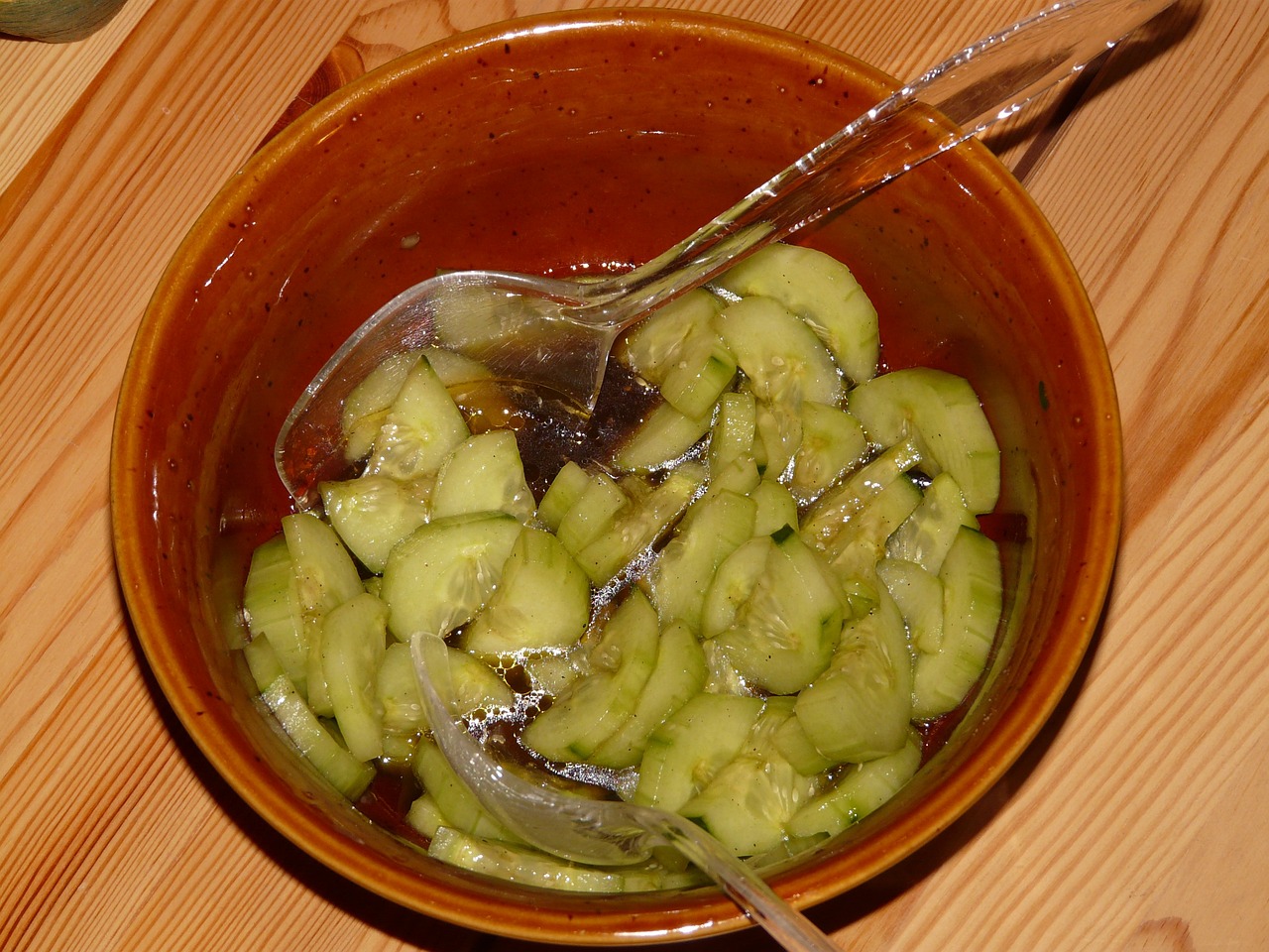 vinegar and honey for flavorful salad on savor the southwest