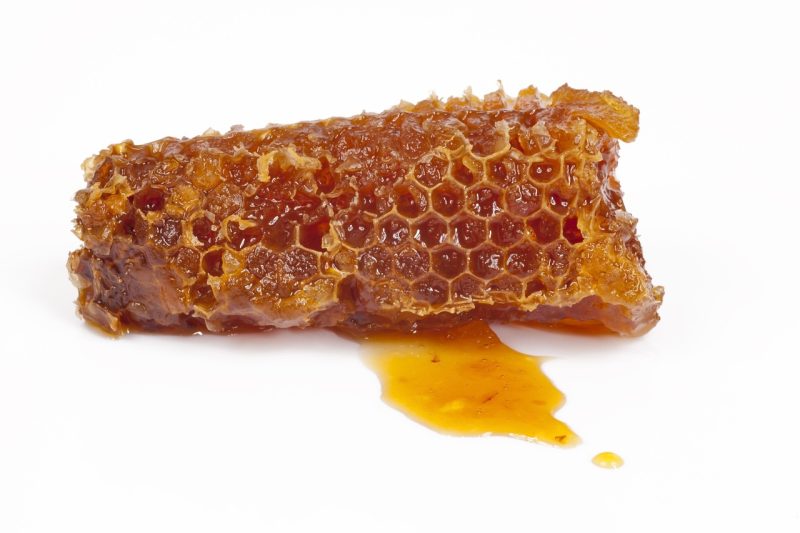 honey comb, the traditional way honey is sold in Croatia on savor the southwest