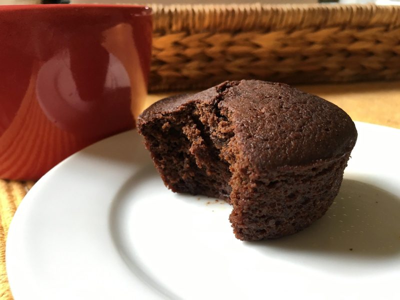 chocolate zucchini oak flour muffins