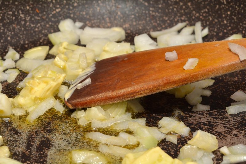 onions cooking