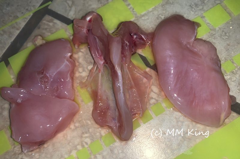 quail meat ready to cook