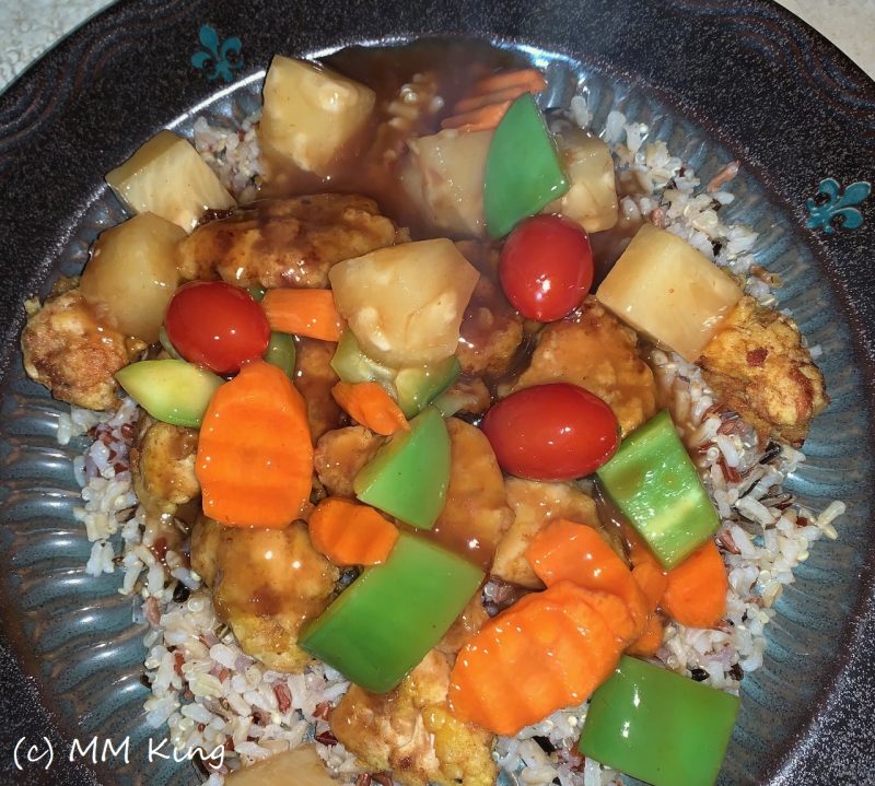 quail and vegetables cooked