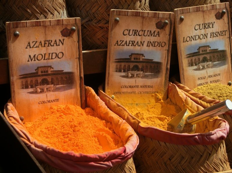 ground safflower in mexican market