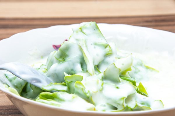 buttermilk ranch dressing on salad