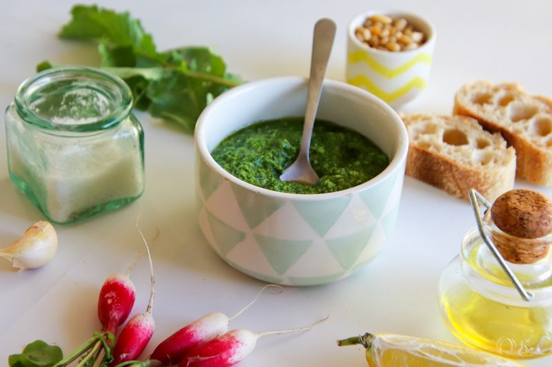 chimichurri sauce made with cilantro