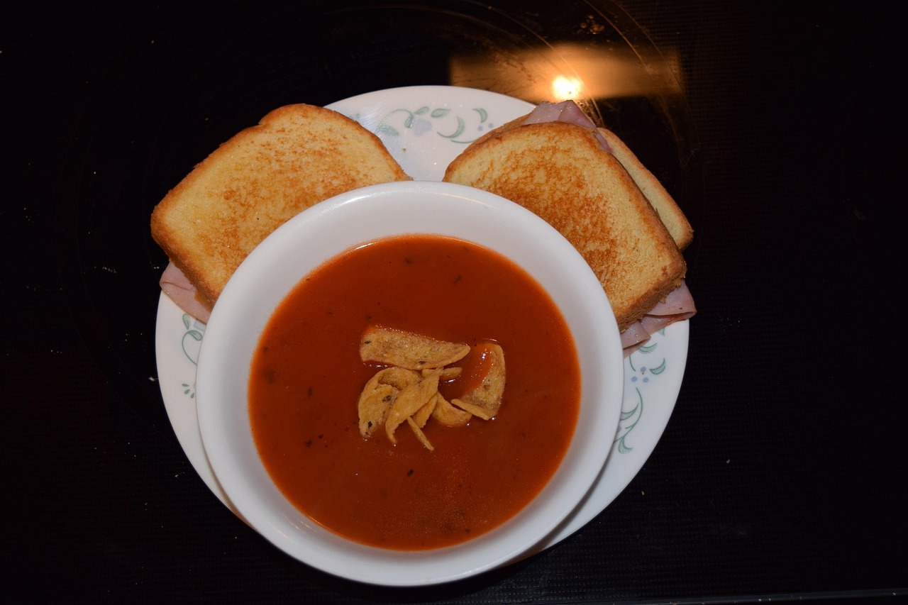 tomato soup and grilled cheese