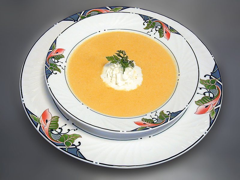 corn chowder in a bowl
