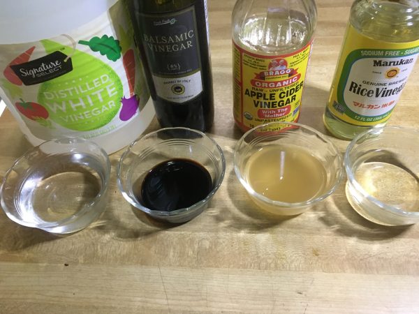 4 different kinds of vinegar