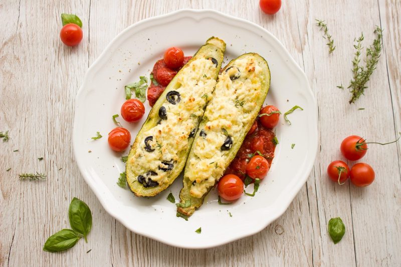 zucchini stuffed and cooked