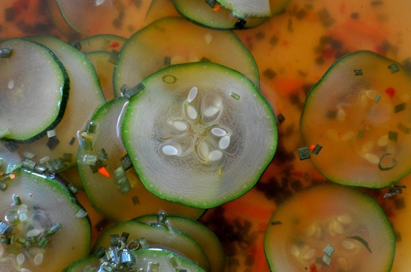 pickled zucchini